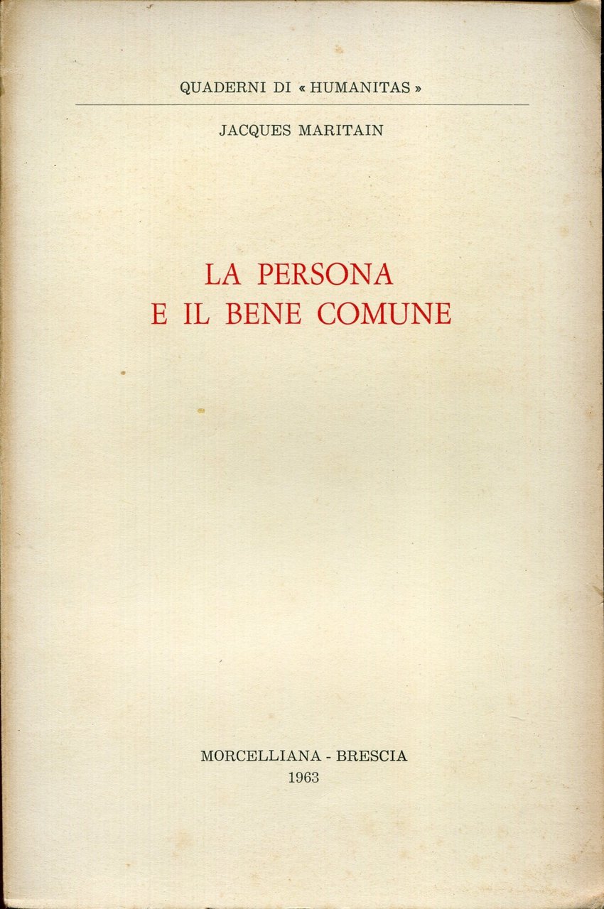 La persona e il bene comune | Immagine principale