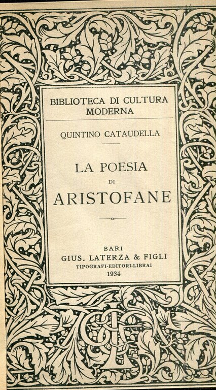 La poesia di Aristofane