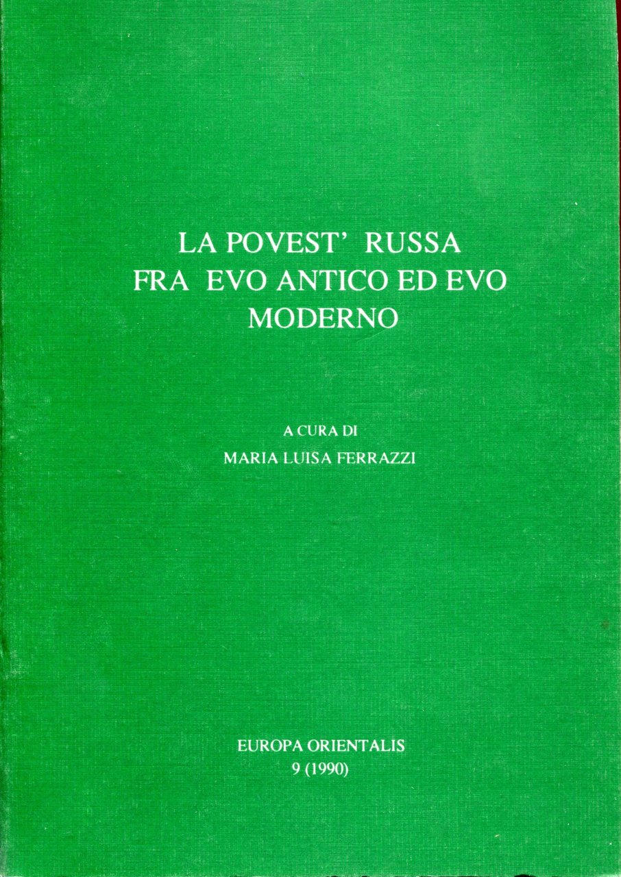 La povest' russa fra evo antico ed evo moderno | Immagine principale