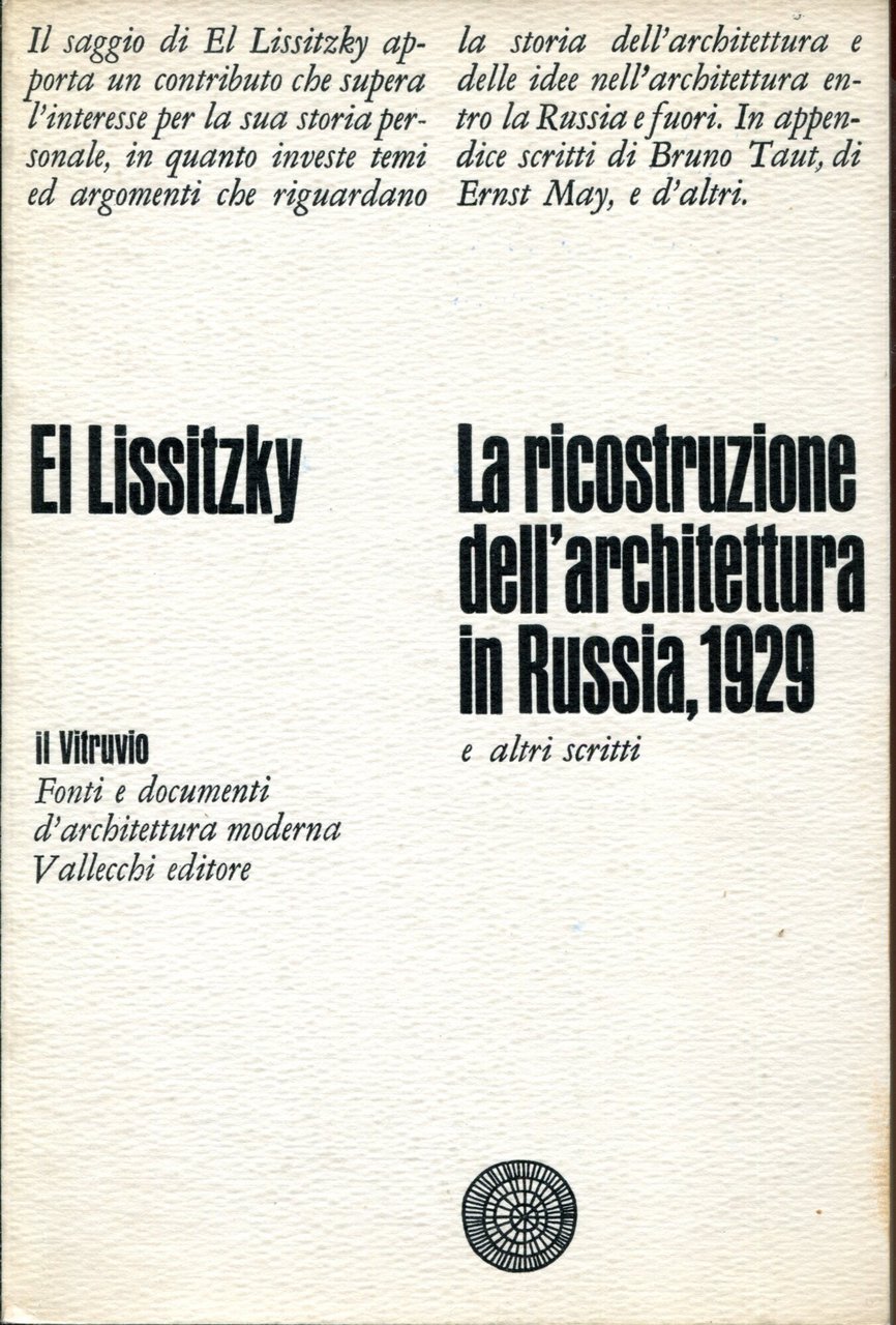 La ricostruzione dell'architettura in Russia, 1929 e altri scritti | Immagine principale