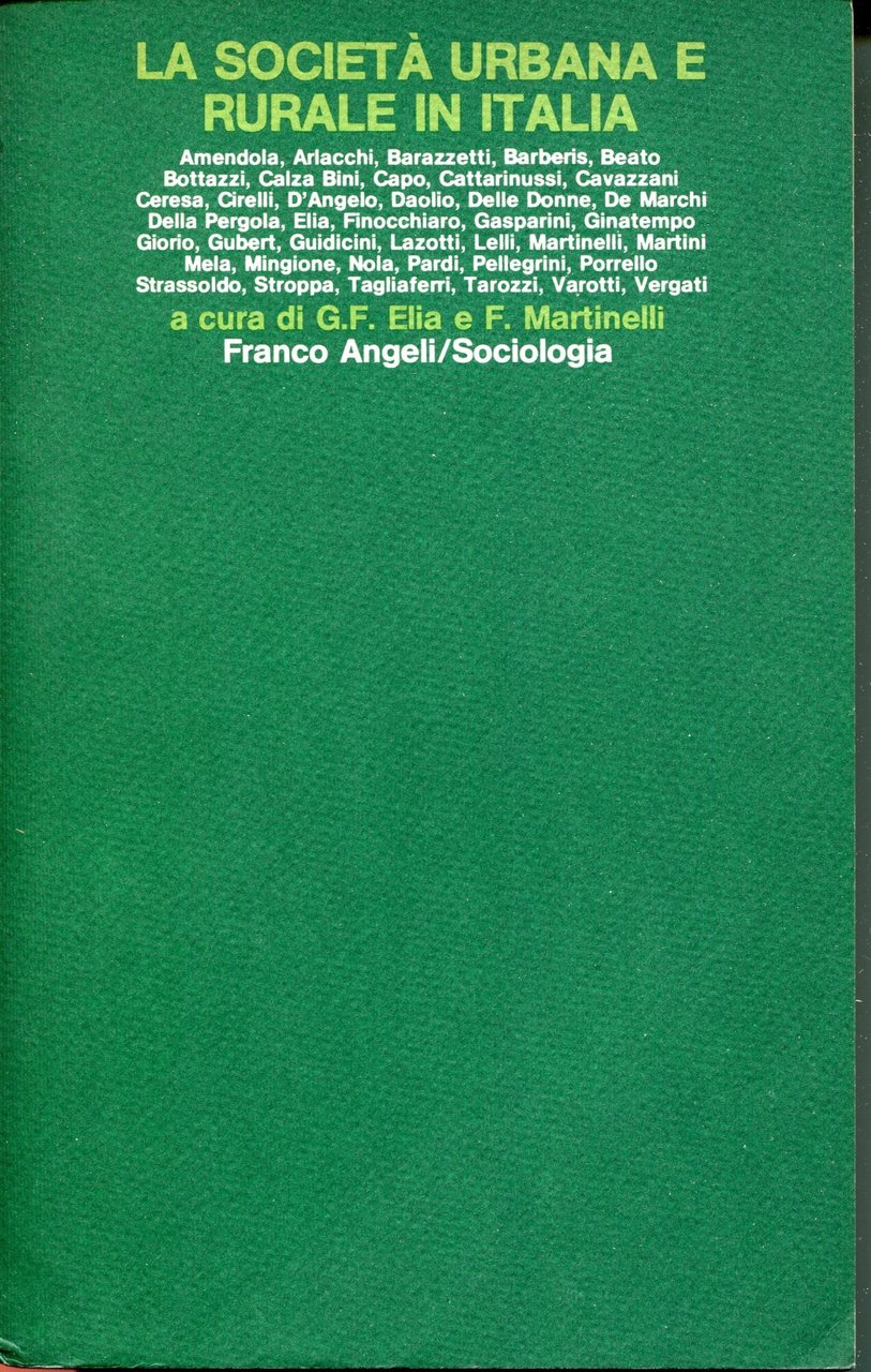 La società urbana e rurale in Italia : atti della …