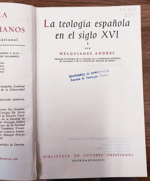 La teología española en el siglo XVI. 2 volumi