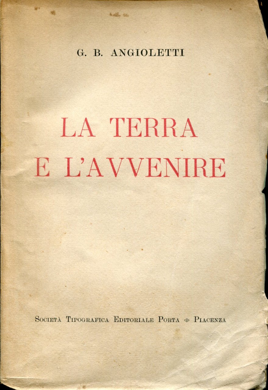 La terra e l'avvenire