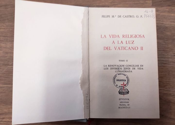 La vida religiosa a la luz del Vaticano II.