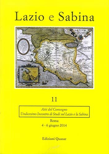 Lazio e Sabina. Atti del Convegno (Roma, 4-6 giugno 2014). … | Immagine principale