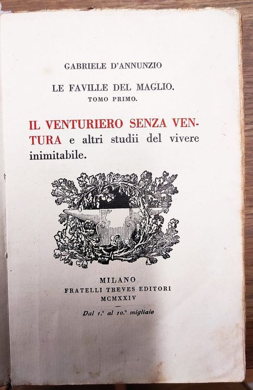 Le faville del maglio 1: Il venturiero senza ventura e …