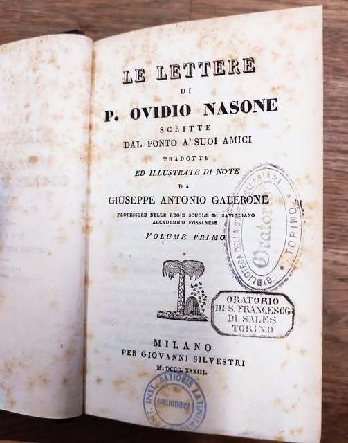 Le lettere di P. Ovidio Nasone scritte dal Ponto ai …