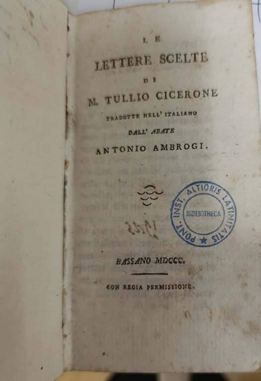 Le lettere scelte di M. Tullio Cicerone tradotte nell'italiano dall'abate … | Immagine Gallery 2