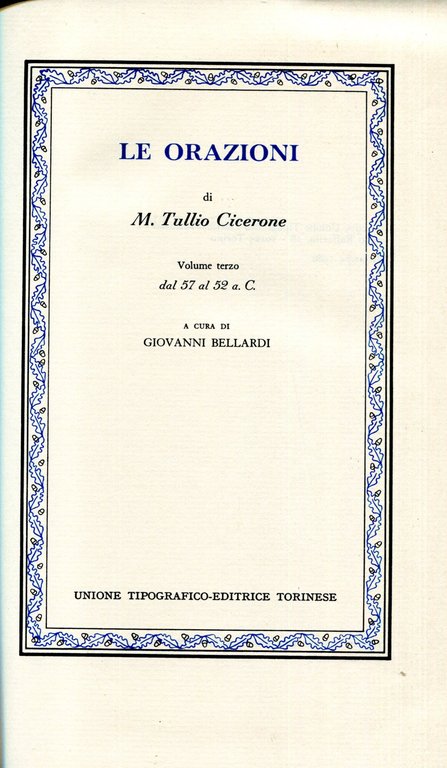 Le orazioni (Vol. 3) Dal 57 al 52 a. C. … | Immagine Gallery 2