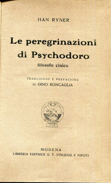 Le peregrinazioni di Psychodoro, filosofo cinico