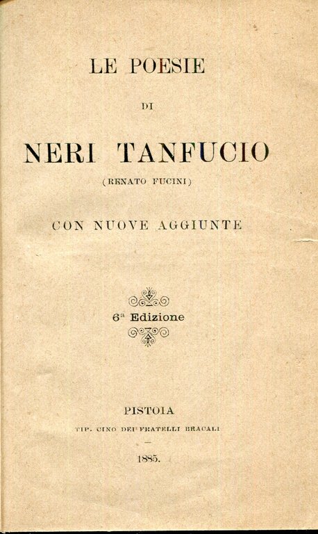 Le poesie di Neri Tanfucio (Renato Fucini), con nuove aggiunte | Immagine Gallery 2