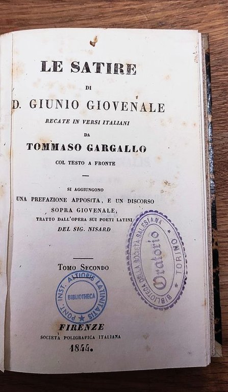 Le satire di D. Giunio Giovenale, recate in versi italiani … | Immagine Gallery 2