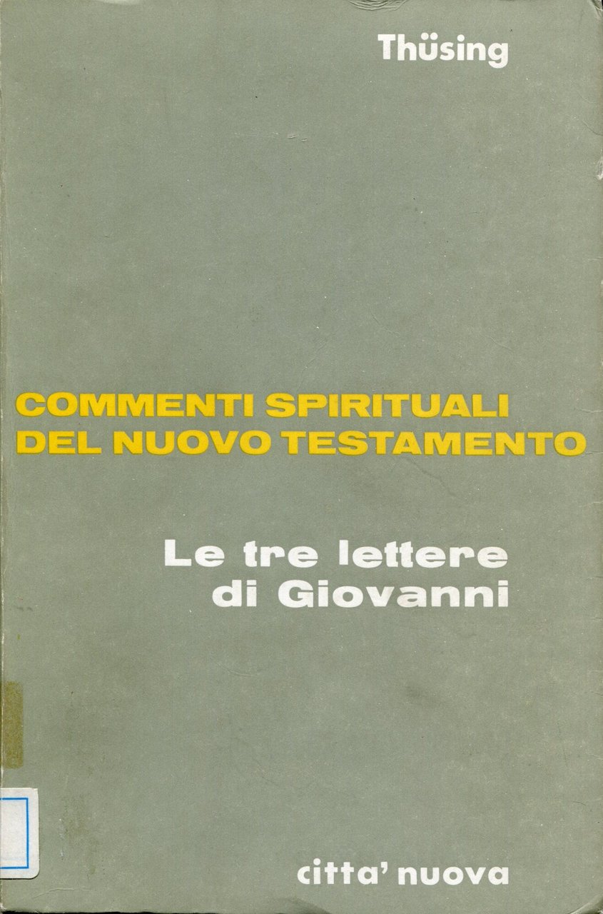 Le tre lettere di Giovanni