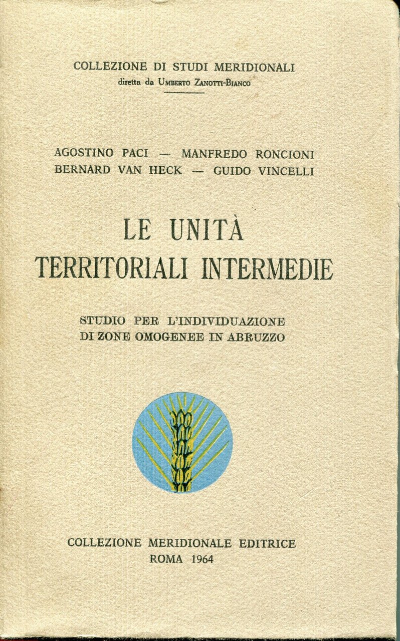 Le unità territoriali intermedie : studio per la individuazione di …