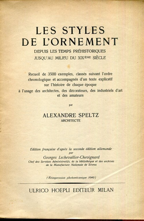 Les Styles et l'ornement depuis les temps préhistoriques jusqu'au milieu … | Immagine Gallery 2