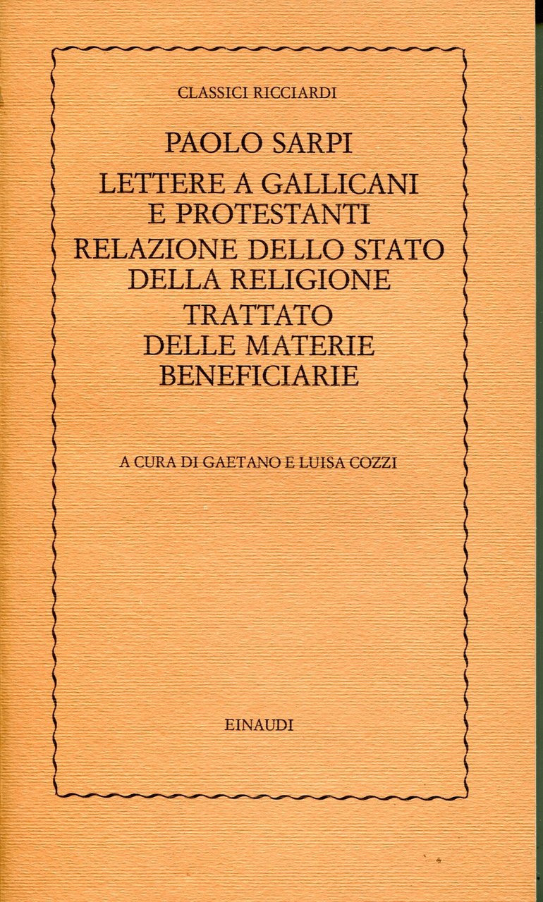 Lettere a gallicani e protestanti ; dalla Relazione dello stato …