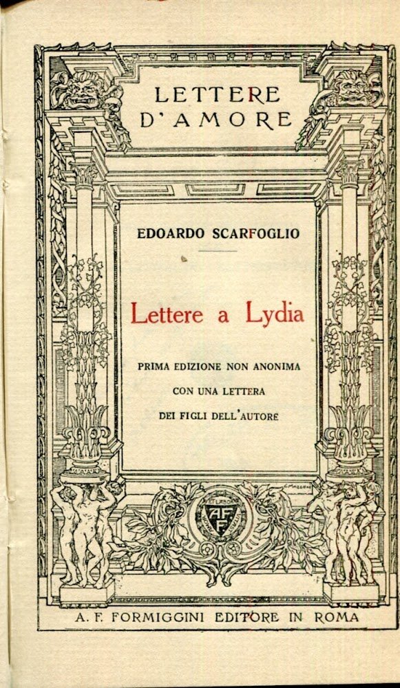 Lettere a Lydia. Prima edizione non anonima con una lettera … | Immagine principale