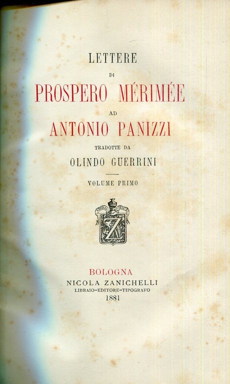 Lettere di Prospero Mérimée ad Antonio Panizzi | Immagine Gallery 3