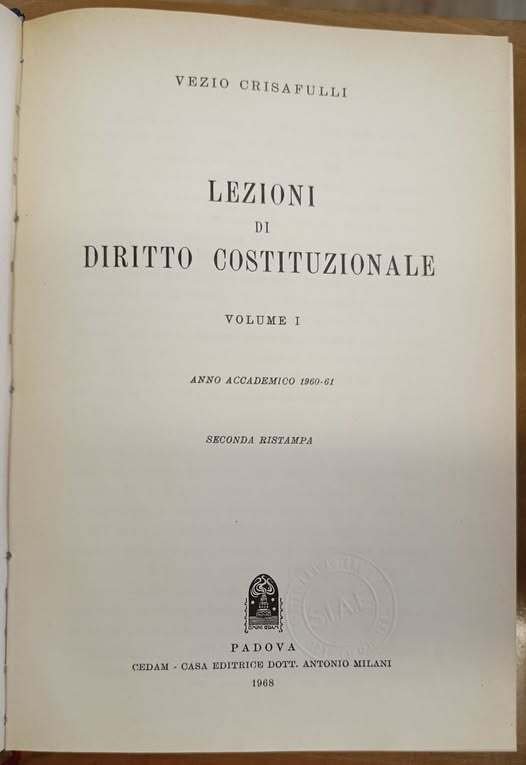 Lezioni di diritto costituzionale, volume 1 - Anno accademico 1960-61. … | Immagine Gallery 2
