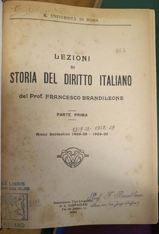 Lezioni di storia del diritto italiano : anno scolastico 1928-29/1929-30. … | Immagine Gallery 2