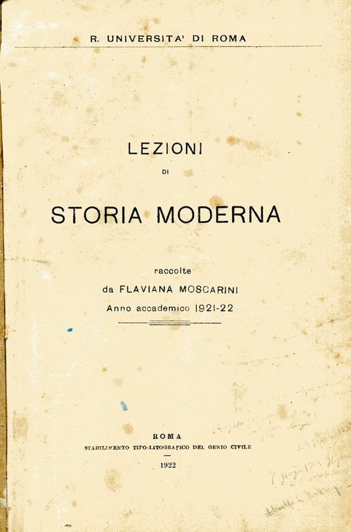 Lezioni di storia della filosofia. R. Università di Roma, anno …