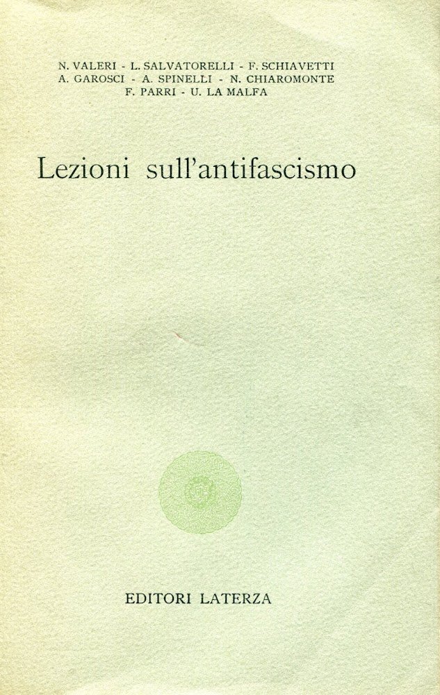 Lezioni sull'antifascismo