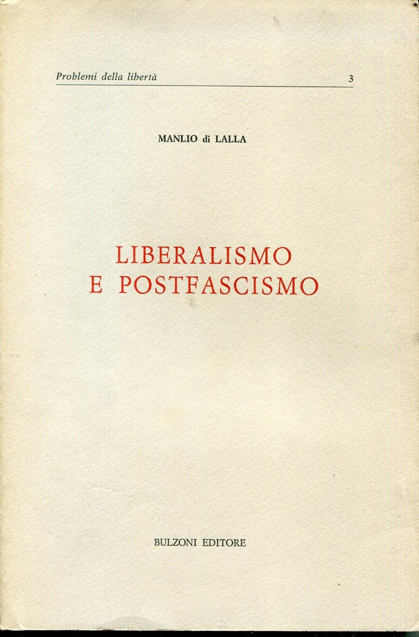 Liberalismo e postfascismo