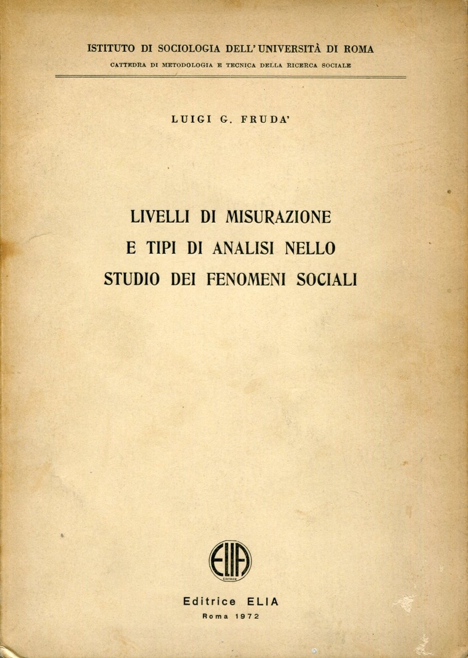 Livelli di misurazione e tipi di analisi nello studio dei … | Immagine principale