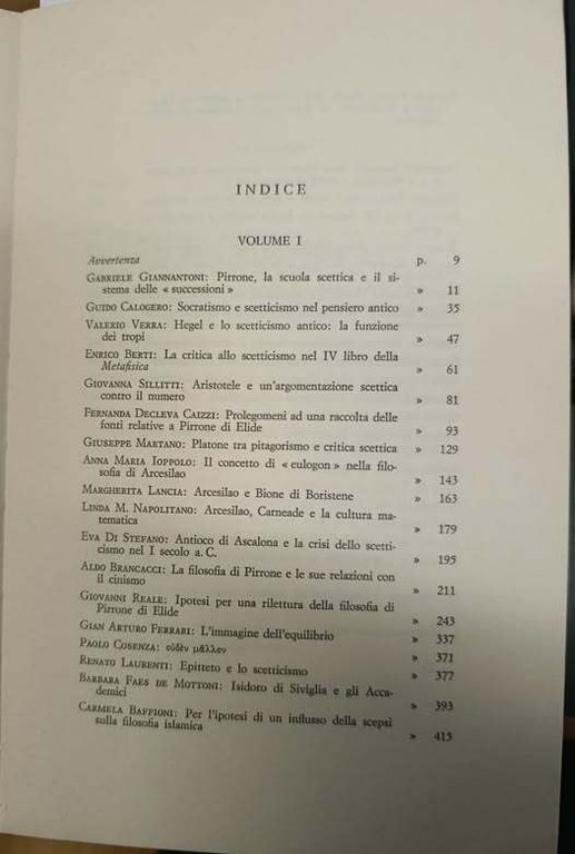 Lo scetticismo antico : Atti del convegno organizzato dal centro … | Immagine Gallery 2