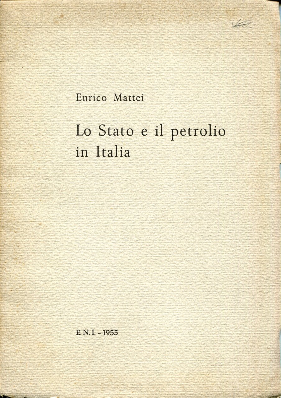 Lo Stato e il petrolio in Italia