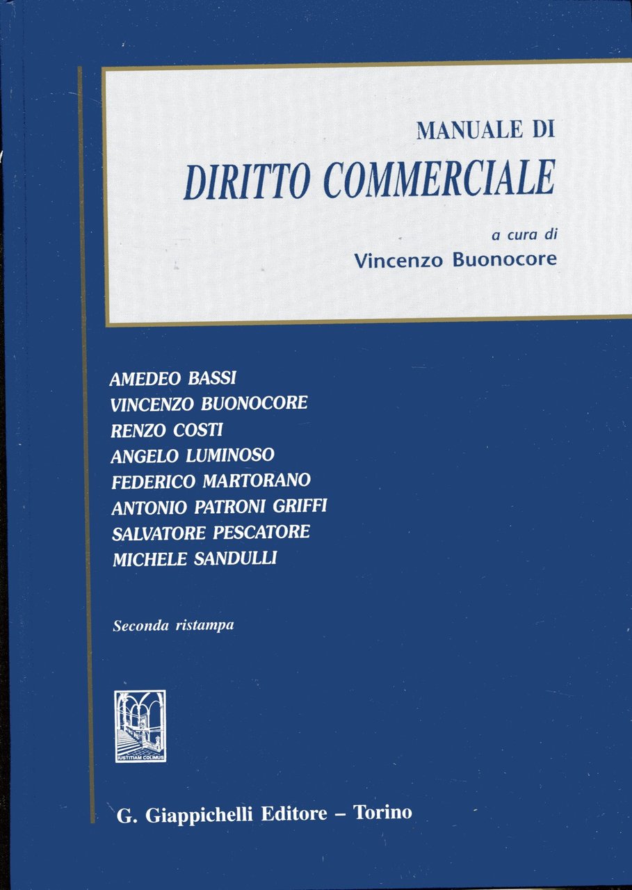 Manuale di diritto commerciale | Immagine principale