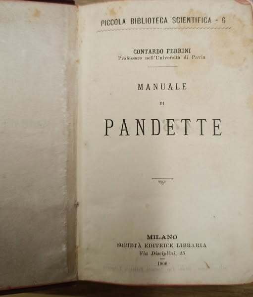 Manuale di Pandette | Immagine Gallery 2