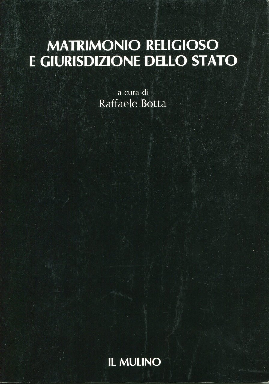 Matrimonio religioso e giurisdizione dello Stato