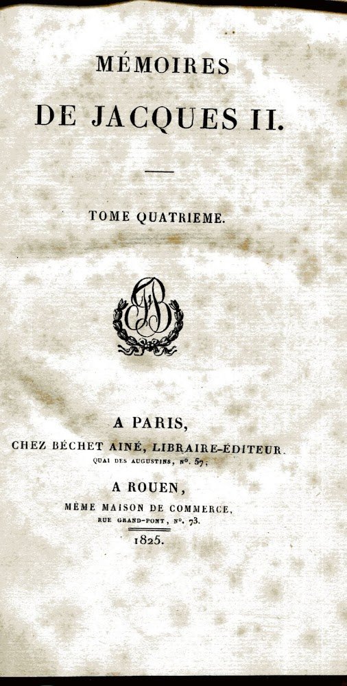 Mémoires de Jacques II. Tome quatrième. Collection des mémoires relatifs … | Immagine principale