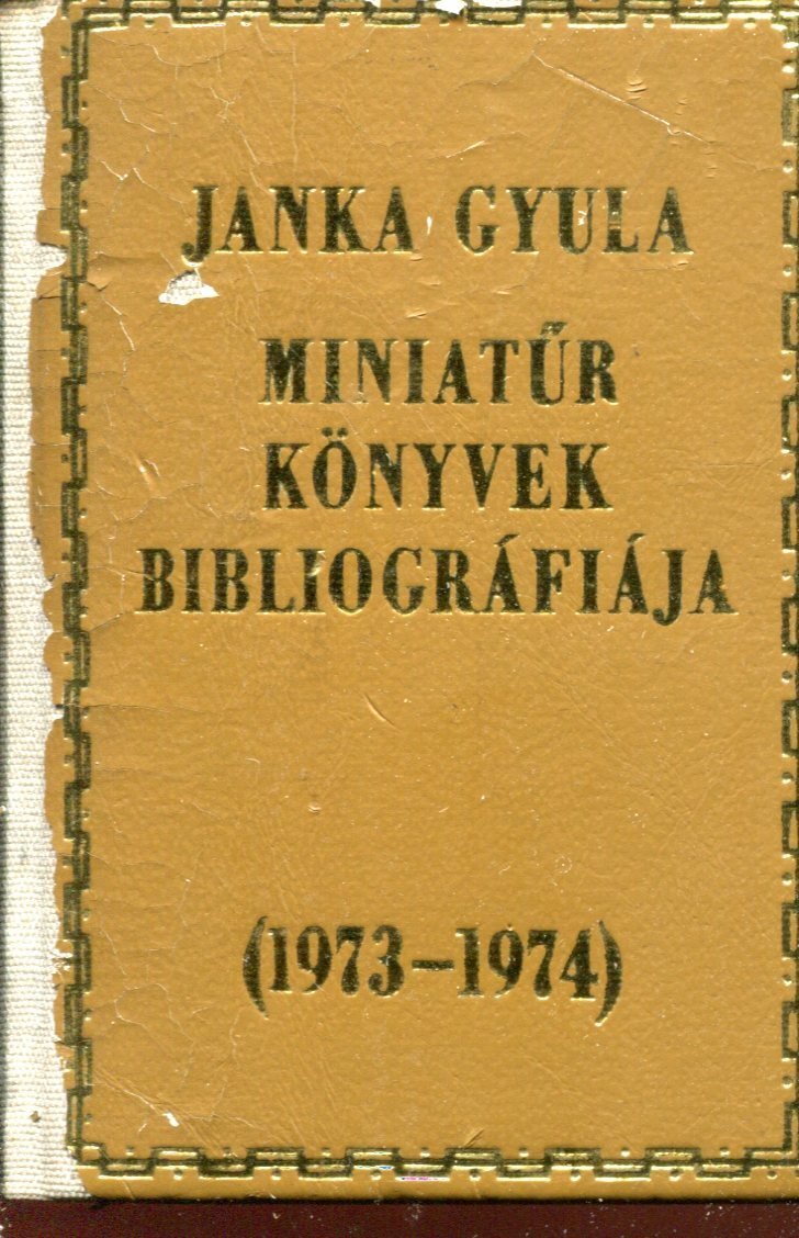 Miniatur Konyvek Bibliografiaja 1973-1974 | Immagine principale