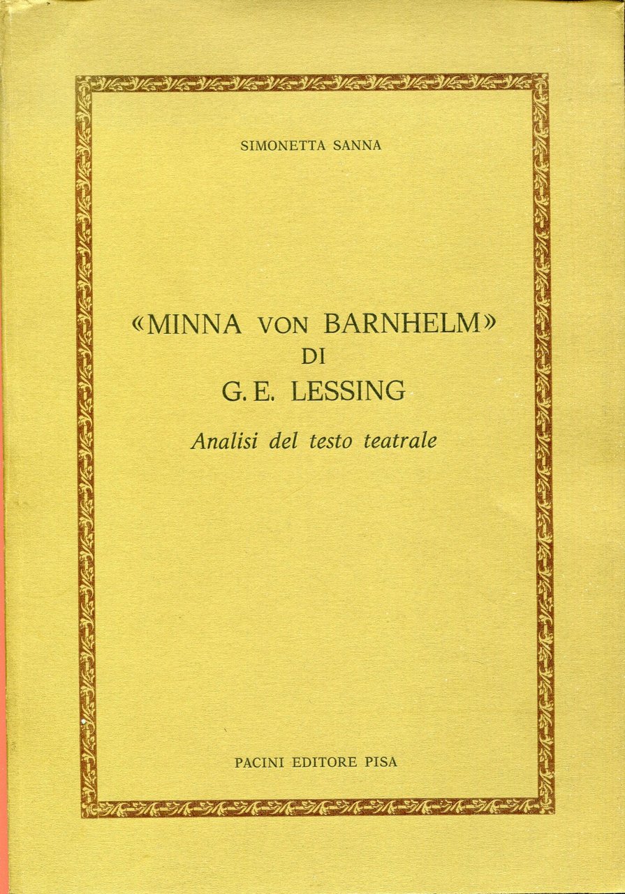 Minna von Barnhelm di G. E. Lessing : analisi del …