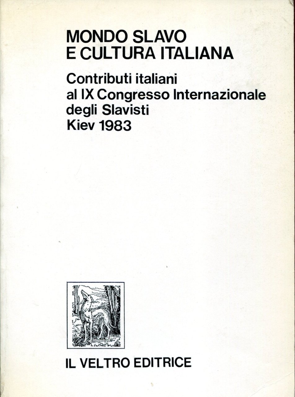 Mondo slavo e cultura italiana Contributi italiani al IX Congresso … | Immagine principale