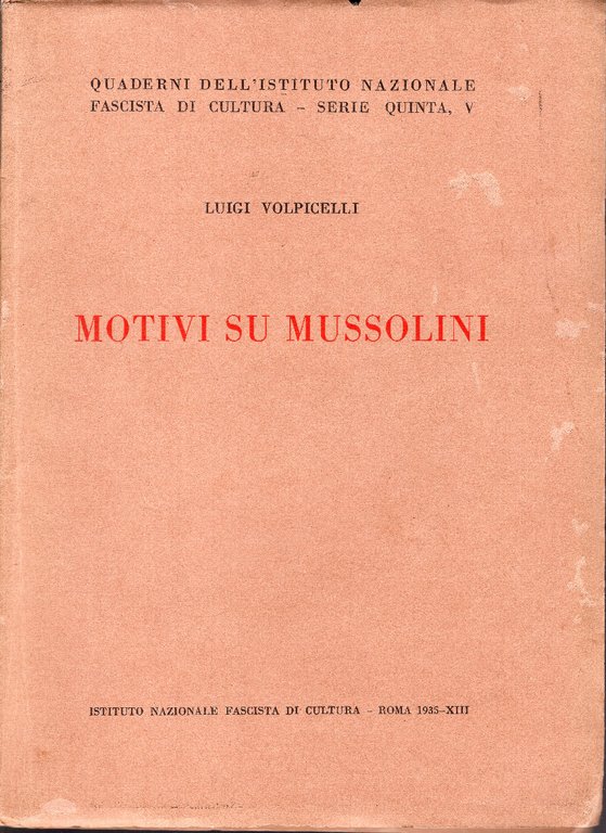 Motivi su Mussolini