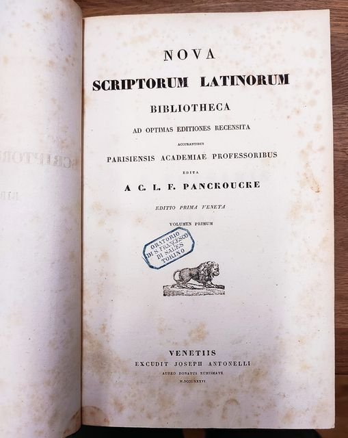 Nova scriptorum latinorum bibliotheca ad optimas editiones recensita accurantibus parisiensis …