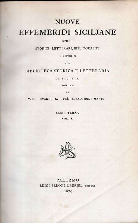 Nuove effemeridi siciliane. Studi storici, letterari, bibliografici in appendice alla … | Immagine Gallery 3