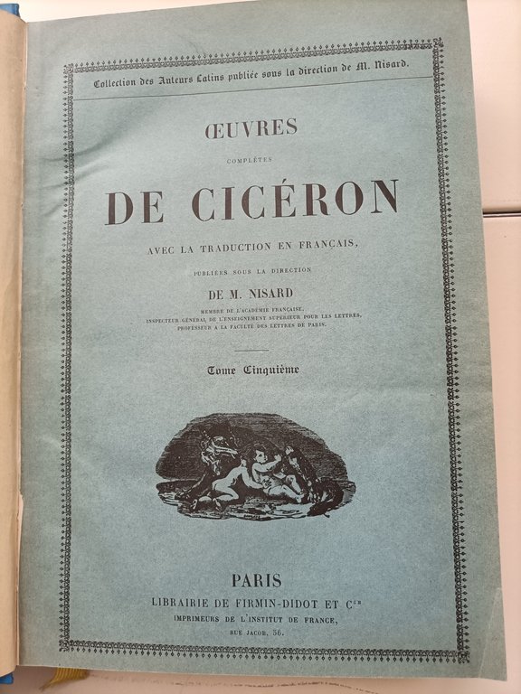 Oeuvres complètes de Cicéron, avec la traduction en français publiées …