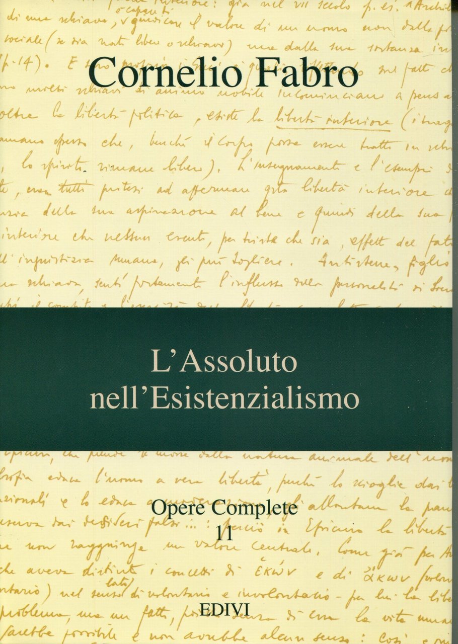Opere complete. L'assoluto nell'esistenzialismo (Vol. 11) | Immagine principale