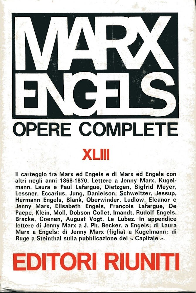 Opere Complete XLIII. Lettere anni 1868-1870