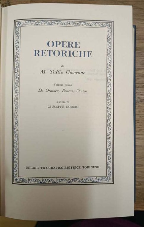 Opere retoriche volume 1: De oratore ; Brutus ; Orator. … | Immagine Gallery 2