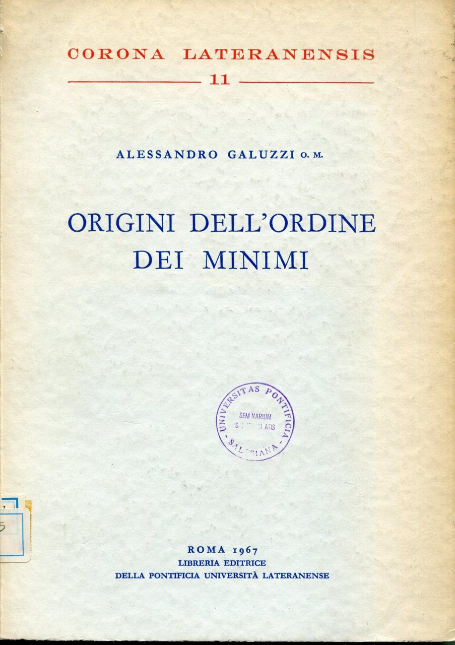 Origini dell'Ordine dei minimi