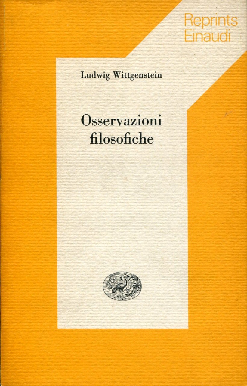 Osservazioni filosofiche. Nuova edizione a cura di Marino Rosso | Immagine principale