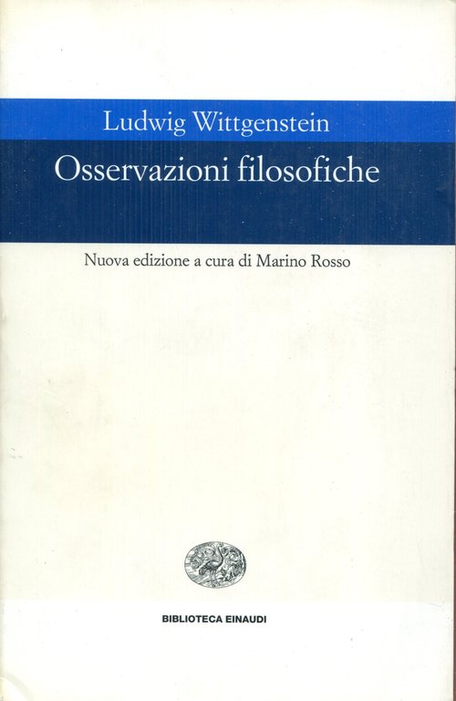 Osservazioni filosofiche. Nuova edizione a cura di Marino Rosso | Immagine Gallery 2