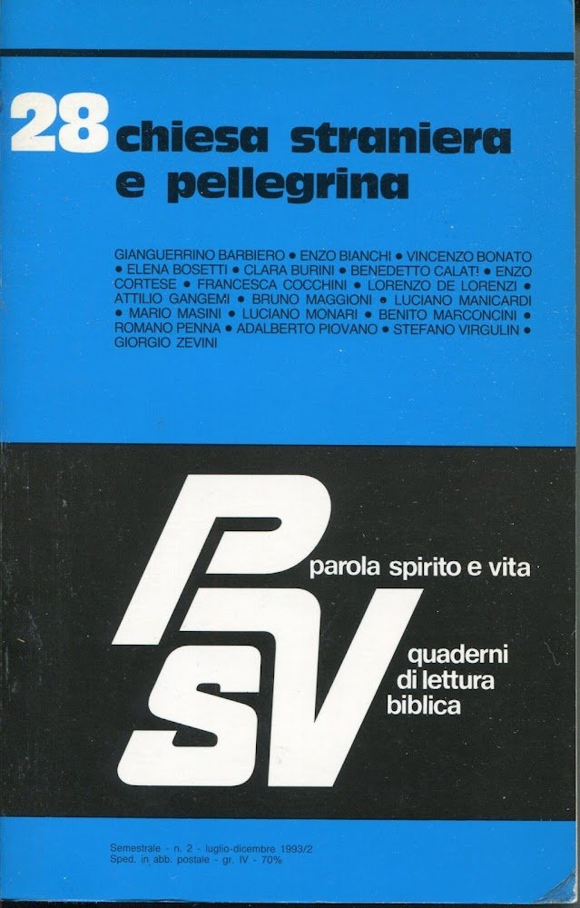 Parola spirito e vita. Quaderni di lettura biblica. Volume 28: …