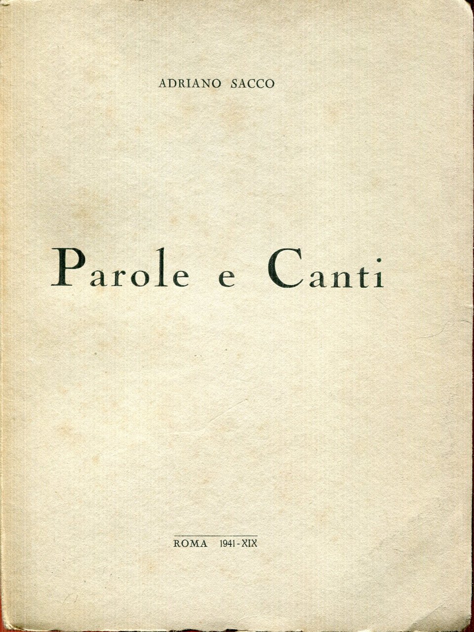 Parole e canti | Immagine principale