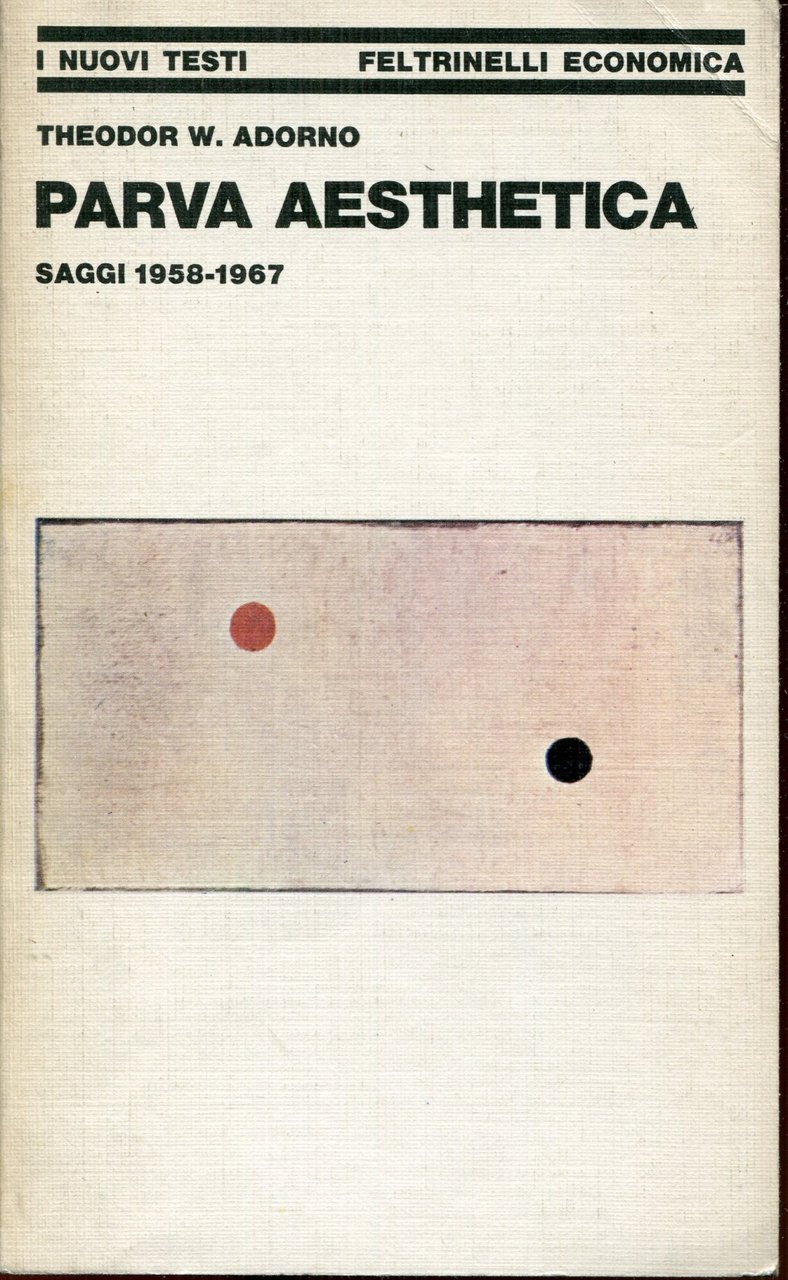 Parva aesthetica : saggi 1958-1967